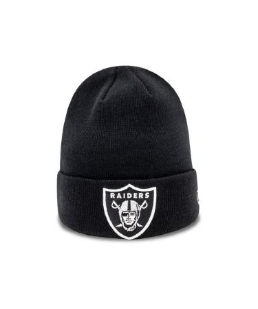 New Era Oakland Raiders Benie Team Essential Cuff Knit One Size Black