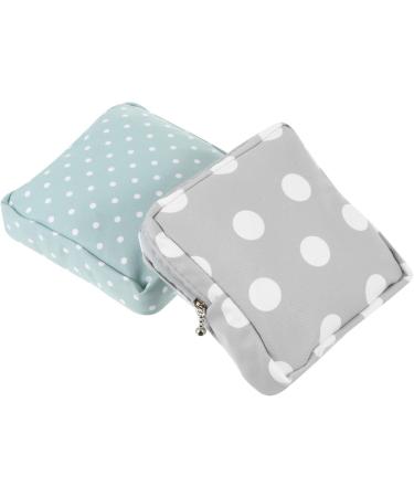 2Pcs Menstrual Pad Pouch Set - Portable Sanitary Napkin & Menstrual Cup Organizer for Girls and Women - Buy Online on GoSupps.com