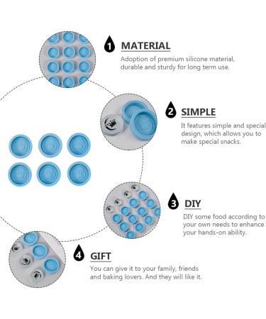 MAGICLULU 12 Pcs Mold Checkers Resin Silicone Baking Silicone Chess Moulds Doll Bath Tub Small Stainless Steel Bowls De para Gelatinas Baking Tool Baking Fondant Silica Gel Manual 3.5X3.5X0.8CMx2pcs Bluex2pcs - Buy Online on GoSupps.com