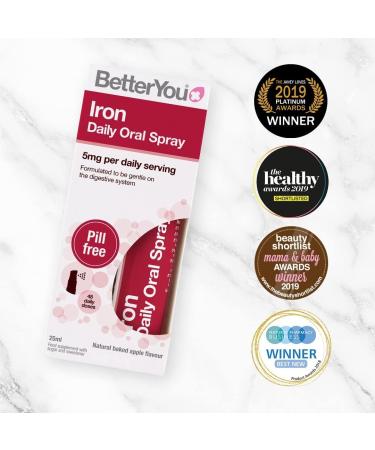 2 x BetterYou Iron Daily Oral Spray 25ml - Buy Online on GoSupps.com