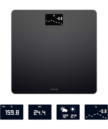 Withings Body Smart Scale | Wi-Fi Digital Weight & BMI Tracker | Black - Buy Online on GoSupps.com