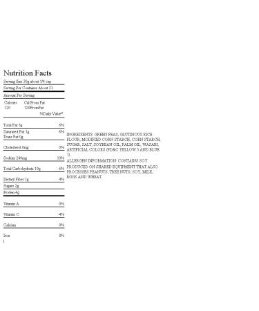 Wasabi Peas Resealable Bag Spicy Snack Snacks for Thought 2 Lb. 2 Pound (Pack of 1) - Buy Online on GoSupps.com