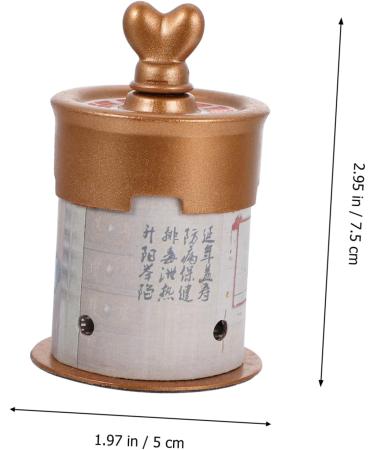 Gatuida Moxibustion Box Set - Chinese Moxa Roll Acupuncture Belt - Health & Wellness Tool - Moister Burner - PP Container 7.5x5cm Brown - Buy Online on GoSupps.com