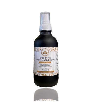 BETR4YOU Official | Topical Magnesium Body Spray | 4 Fl. Oz. | Viral TikTok Product (4 Fl Oz Vanilla Butter) Vanilla Butter 2 Fl Oz (Pack of 1)