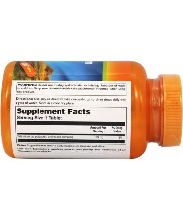 Thompson Potassium 99 mg - 180 Tablets | Essential Mineral for Health - Buy Online on GoSupps.com