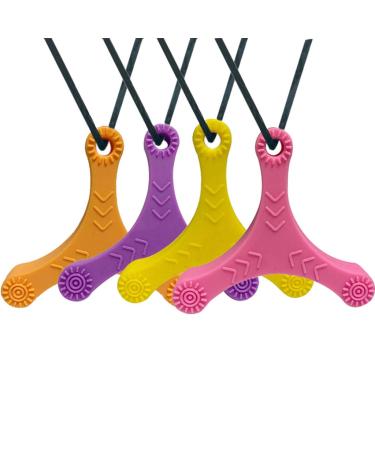 Yuanshenortey Baby Teething Ring - Safe Silicone Sensory Chew Toy Necklace for Autism & Teething Relief - Buy Online on GoSupps.com