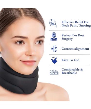 Soft Foam Neck Brace Universal Cervical Collar Adjustable Support Brace for Sleeping - Relieves and Spine Pressure Neck Collar After Whiplash or Injury yl-105023 - Buy Online on GoSupps.com