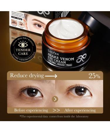 Retinol Snake Venom Peptide Eye Cream Firming Eye Cream Anti Ageing Eye Cream Under Eye Cream For Puffiness and Bags Reduces Fine Lines - Buy Online on GoSupps.com