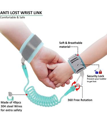 3 in 1 Baby Toddler Leash Set - ELONGRIVER Anti Lost Wrist Link, Child Safety Harness, and Kid Backpack - Buy Online on GoSupps.com