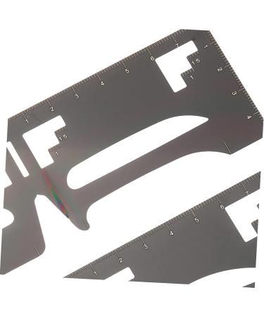 Balacoo 2pcs Eyebrow Ruler Makeup Stencil Brow Shaping Ruler Brow Guide Stencil Cosmetics Stainless Steel 1 count (Pack of 1) As Shown - Buy Online on GoSupps.com