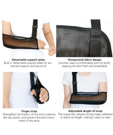 AWAVM Mesh Shoulder Sling Arm Brace For Torn Rotator Cuff Injury Arm Sling Shoulder Injury Sling for Arm Support Adjustable Shoulder Support For Shower Stabilizer For Elbow Wrist Thumb Injuries - Buy Online on GoSupps.com
