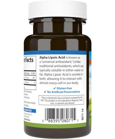 Carlson - Alpha Lipoic Acid 300 mg Promotes Energy Production 90 Tablets 90 Count (Pack of 1) - Buy Online on GoSupps.com