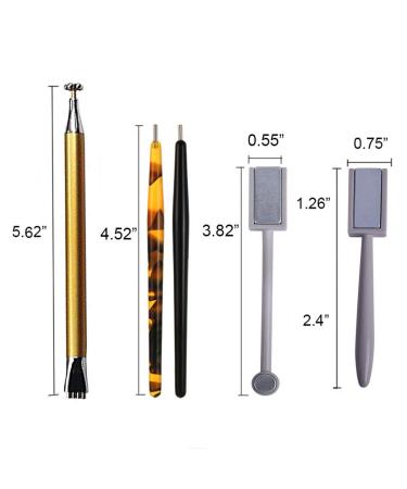 5-Piece Nail Magnet Stick Set | Mwoot Magnetic Pen & Puncture Pencils for DIY 3D Cat Eye Nail Art | International Shipping - Buy Online on GoSupps.com