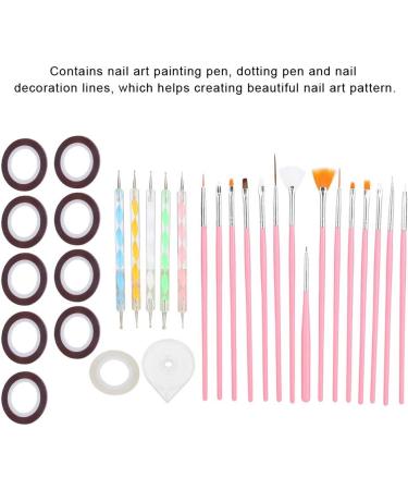 Demeras Nail Polish Pens Manicure 21x9x3 Professional Nail Art Set Nail Painting Drawing Brushes Pen Manicure Dotting Pen Mixing Line - Buy Online on GoSupps.com