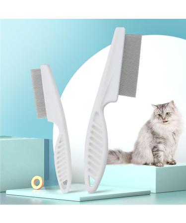 2Pcs Flea Comb Flea Comb for Dogs Cat Comb Tear Stain Removal Cat Comb for Grooming and Dehairing Face and Paws Tooth Comb Grooming Set Remove Float Hair Tear Marks Tick Removal Tool - Buy Online on GoSupps.com
