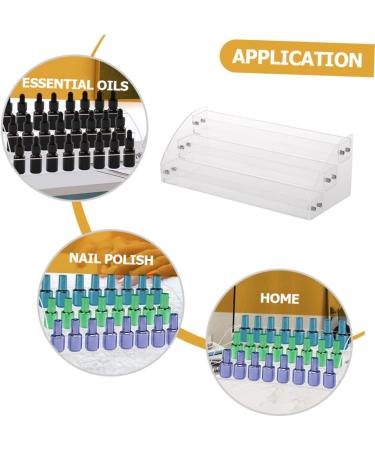  FRCOLOR FRCOLOR Transparent Multi-Layer Nail Polish Organizer Practical Holder for Lip and Essential Oils Compact and Durable Storage Rack - Buy Online on GoSupps.com