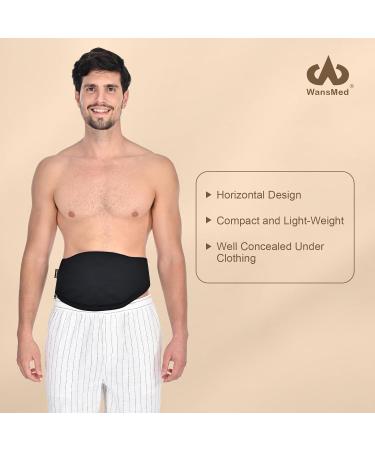 Ostomy Bag Covers for Men & Women - Stylish Black Ostomy Belt for Sports & Daily Use | Fits All Colostomy Bags (S) Small - Buy Online on GoSupps.com