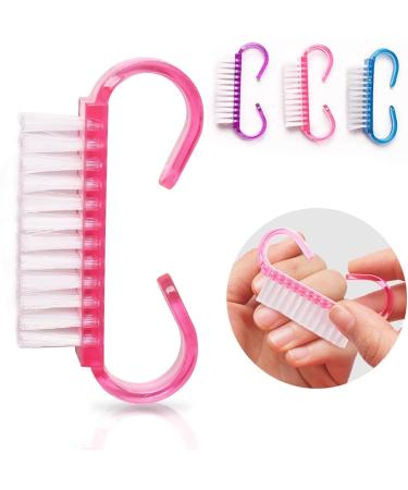 Set of 8 Professional Nail Cleaning Brushes with Handles - Fingernail Scrubbing Brushes for Home, Garden, and Salon Use - Buy Online on GoSupps.com
