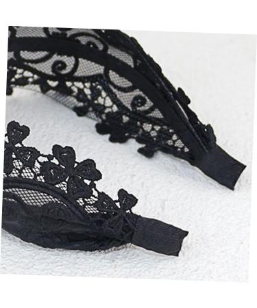 Beavorty boho head kerchief headbands lace black glitter headband fabric black lace headbands lace headbands for women headband with pearls lace headdress the fabric girl cloth Miss - Buy Online on GoSupps.com