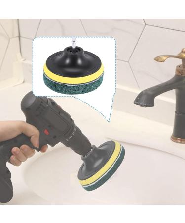 qazaa 11Pcs Power Scrubber Brush Set Polishing Pad for Drill Powered Brush Tile Scrubber Scouring Pads Cleaning Tool - Buy Online on GoSupps.com