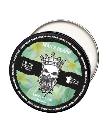 Man's Beard | Monoi beard balm for men | Natural ingredients | Softening beard care and helps with beard growth | 100% French manufacturing