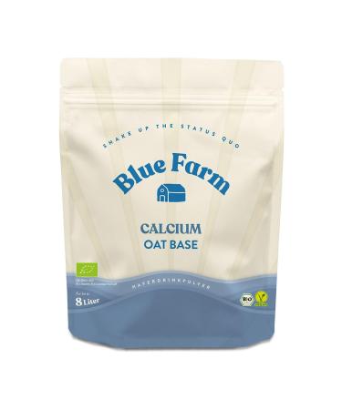 Blue Farm Oat Base Calcium Bio Rotalge for up to 8 liters to mix yourself |100% best organic quality |100% vegan lactose -free & gluten -free |90% less packaging waste |Problem pack 800 g (1 Pack)