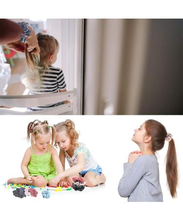 Satin Hair Ties - 9pcs Scrunchies | Silk Hair Ties for Women & Girls | Perfect Ponytail Accessory - Buy Online on GoSupps.com