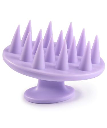BESTOOL Hair Scalp Massager Shampoo Brush with Soft Silicone Bristle, Scalp Scrubber Exfoliating for Women, Men Dandruff Treatment, Hair Growth and Stress Release (Purple)