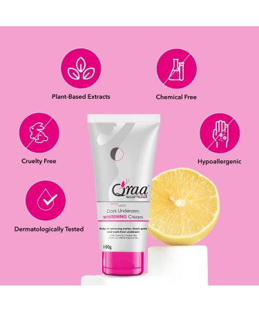Qraa Advanced Lacto Dark Underarm Whitening Cream 100g - Effective Dark Spot Remover for Underarms | International Shipping Available - Buy Online on GoSupps.com