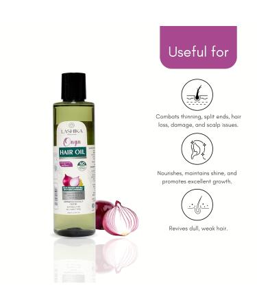 Onion Hair Oil for Hair Growth | Enriched with Onion Seed Black Seed Coconut & Olive Oil | Revives Dull Hair | Unisex - 200ML - Buy Online on GoSupps.com
