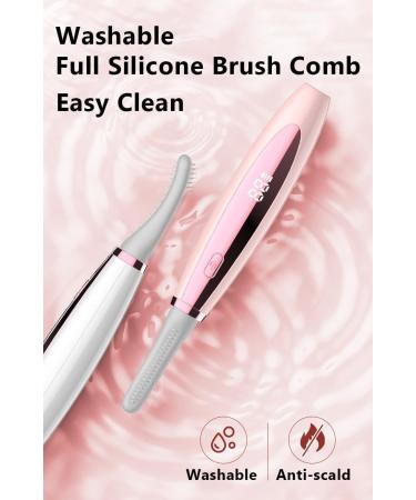 HEPYLAIFU eyelash curler Mini eyelash curlers with comb Washable Silicone Brush Makeup Tools Natural Curling for Women Gifts (Color : W Size : M) M W - Buy Online on GoSupps.com