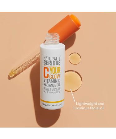 Naturally Serious C Your Glow Vitamin C Radiance Oil | Brightening Vegan Skincare for Glowy Skin | Cruelty-Free Face Oil - Buy Online on GoSupps.com