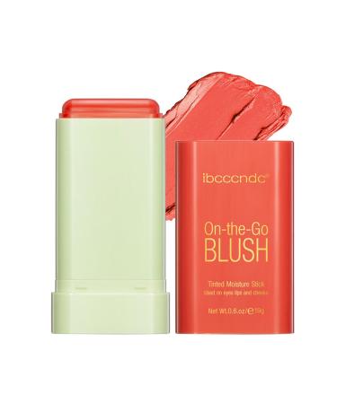 Kokiya Makeup Blush Blusher Professional Silky for Eyes Lips Cheeks Long wearing Portable Moisturizing Cosmetics Lip and Cheek Tint Orange