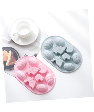 Zerodeko 6 Pcs Silicone Mold Christmas Decor Easter Egg Molds Silicone DIY Candy Gum Paste Easter Baking Manual Silicone Fondant Mold Cake Fondant Mint Jelly Chocolate Cake Mold Silica Gel 22.9X15X2.3CMx3pcs - Buy Online on GoSupps.com