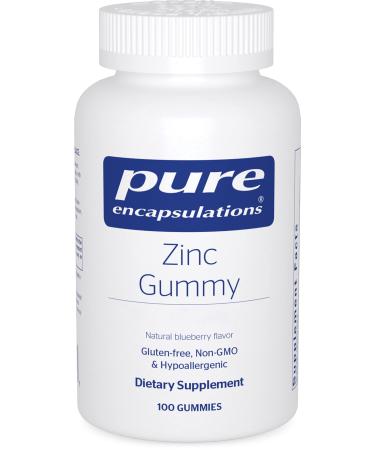 Pure Encapsulations Zinc Gummy | Support for Immune Function* | 100 Gummies | Natural Blueberry Flavor