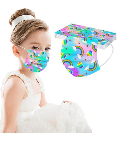 Celendi 50pcs Kids Disposable_Face_Mask 3 Ply Children_Masks Protection Breathable Kids_Mask Anti Dust Back to School Supplies - Buy Online on GoSupps.com