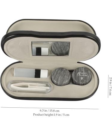 Goohochy 2-in-1 Portable Glasses & Contact Lens Case - Travel Organizer for Eyewear - Buy Online on GoSupps.com