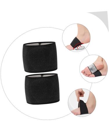 FOMIYES Comfortable Flatfoot Sleeve - Washable Arch Support & Breathable Foot Pads for Flatfoot - Convenient Black Foot Support (11.6x6cm) - International Shipping Available - Buy Online on GoSupps.com