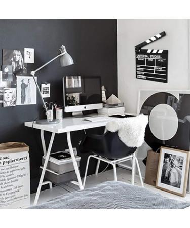 12x11 Wooden Hollywood Movie Clap Board - Black & White Film Clapper Accessory - Buy Online on GoSupps.com