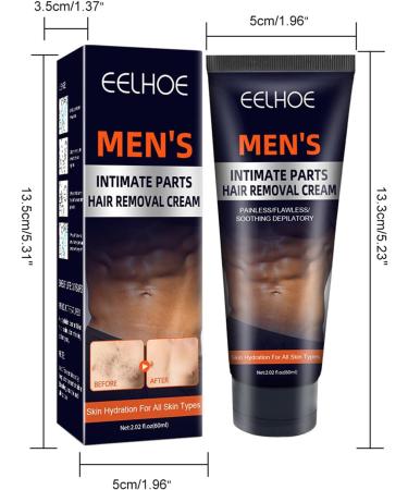 Hair Rremoval Cream - Painless Long-Lasting Fast-Acting Clean Look Painless Hair Removal for Men Women Use on Chest Back Arms Legs & Underarms for All Skin Types - Safe and Easy to Use - Buy Online on GoSupps.com