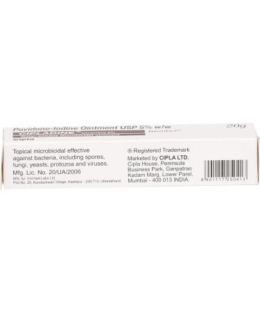Cipladine Ointment 20gm - Fast-Acting Antiseptic Ointment - Buy Online on GoSupps.com