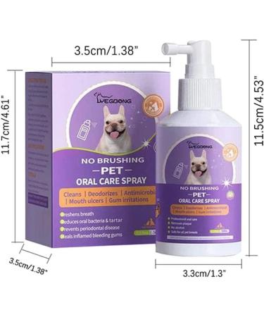 PICKX Teeth Cleaning Spray for Dogs &Cats Dental Plaque Gel Pet Spray Pet Oral Spray Clean Teeth Pet Breath Freshener Spray Care Cleaner Eliminate Bad Breath Targets Tartar Plaque (2PC) - Buy Online on GoSupps.com
