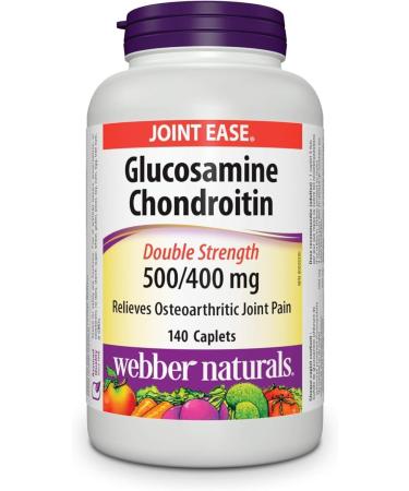 Webber Naturals Glucosamine Chondroitin Double Strength | Turmeric Curcumin Antioxidant Support Bundle Chondroitin + Turmeric Curcumin - Buy Online on GoSupps.com