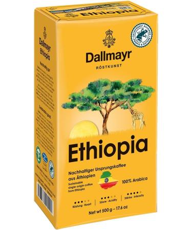 Dallmayr Ethiopia Ground Coffee Filter Coffee Roasted Coffee 100% Arabica 500 g - Buy Online on GoSupps.com