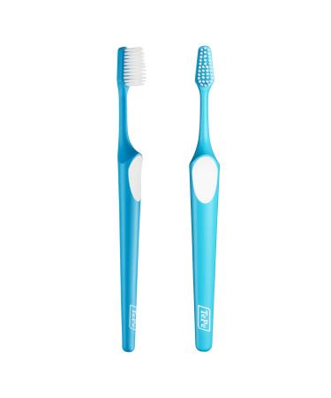 Tepe Supreme soft toothbrush conical brush shape with short and long bristles for optimal gentle cleaning to the interdental spaces randomly 1 piece (1 Pack) Compact single - Buy Online on GoSupps.com