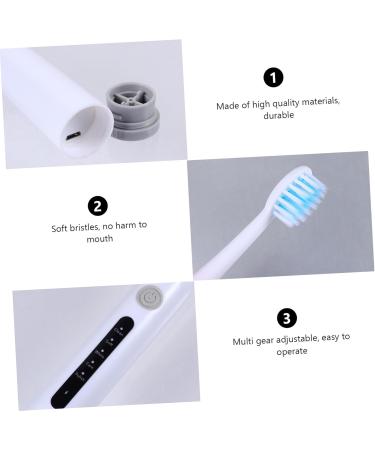 Buy Beavorty Electric Toothbrush Set - Portable & Practical for Kids & Adults | 1 Pack White - Best for Home Use - Buy Online on GoSupps.com