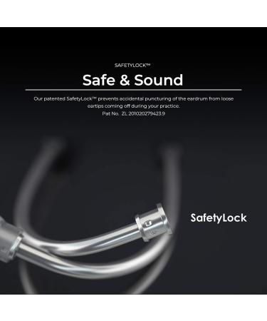 MDF Instruments MD One Epoch Stethoscope - Lightweight Titanium Dual Head Adult Free Parts for Life - Black Tube Titanium Blue - MDF777TCD11 - Buy Online on GoSupps.com