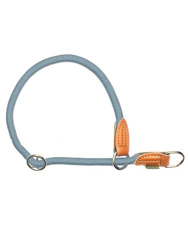 Leisegr n Paracord dog collar adjustable | Nylon dog collar | Devon model | Light blue | Size: XL Lagoon Blue XL