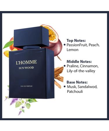 L'homme Sun Wood For Men By Lorientale Fragrances Eau De Parfum 3.0 oz - Buy Online on GoSupps.com