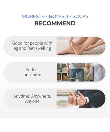 FITEXTREME Non-Skid Diabetic Crew Socks for Men - 3 Pairs, Black - Buy Online on GoSupps.com
